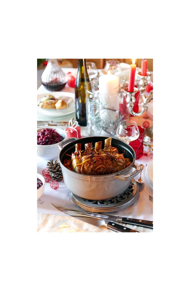 Staub 7-Quart Enameled Cast Iron Dutch Oven, Alternate, color, Graphite Grey