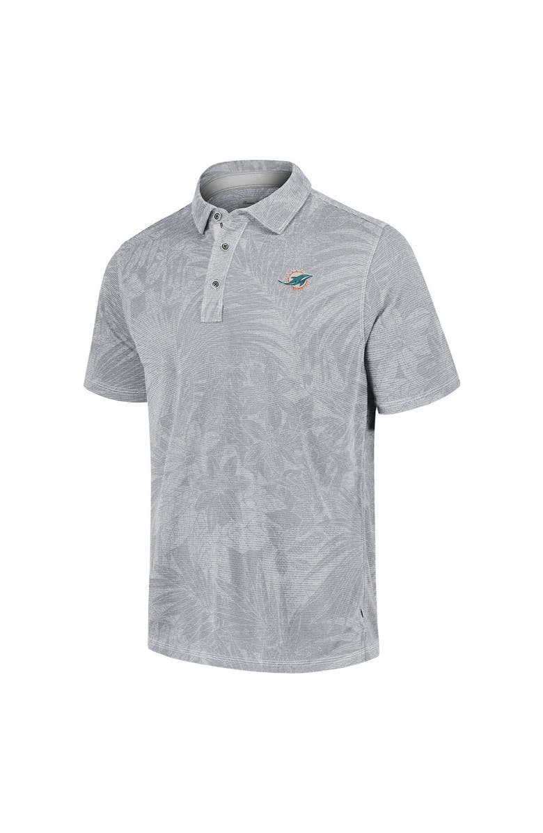 Tommy Bahama Men's Tommy Bahama Gray Miami Dolphins Sport Santiago Paradise Polo, Alternate, color, Gray