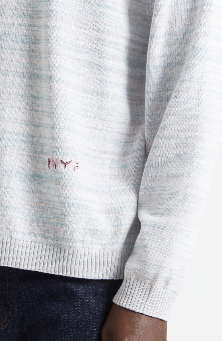 Waste Yarn Project Space Dye One of a Kind Polo Sweater, Alternate, color, Lights