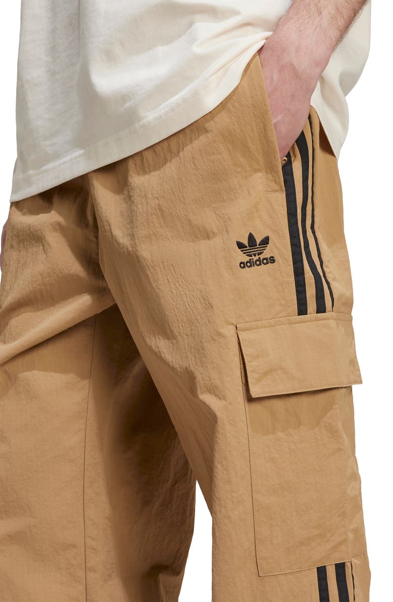adidas 3-Stripes Recycled Nylon Cargo Pants, Alternate, color, 
