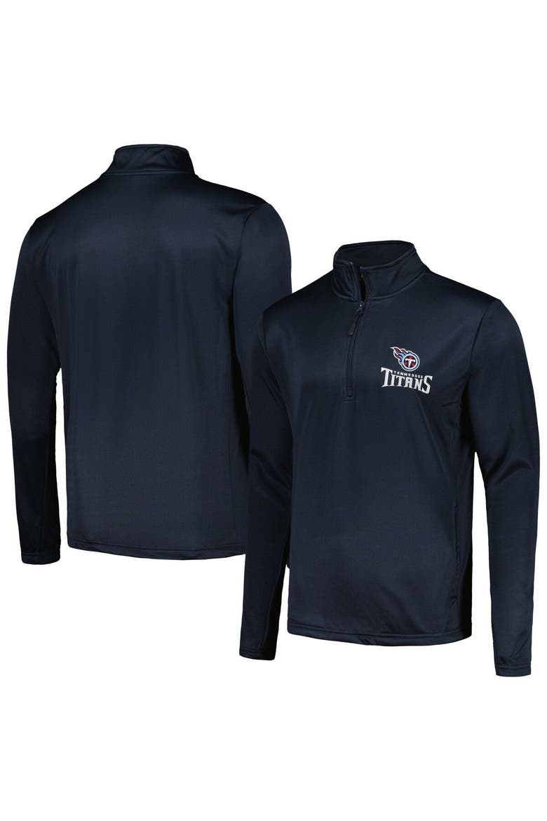 Men's Dunbrooke Navy Tennessee Titans All-Star Tech Quarter-Zip Top, Main, color, Navy