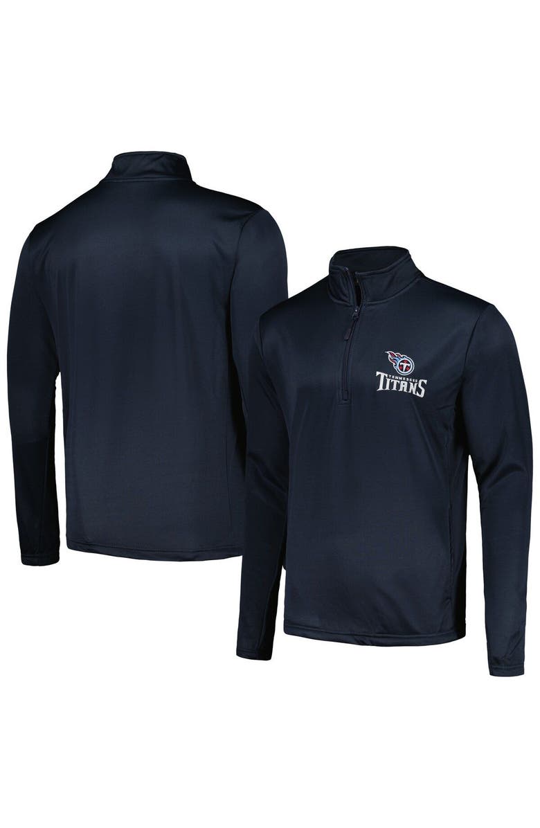 DUNBROOKE Men's Dunbrooke Navy Tennessee Titans All-Star Tech Quarter-Zip Top, Main, color, Navy