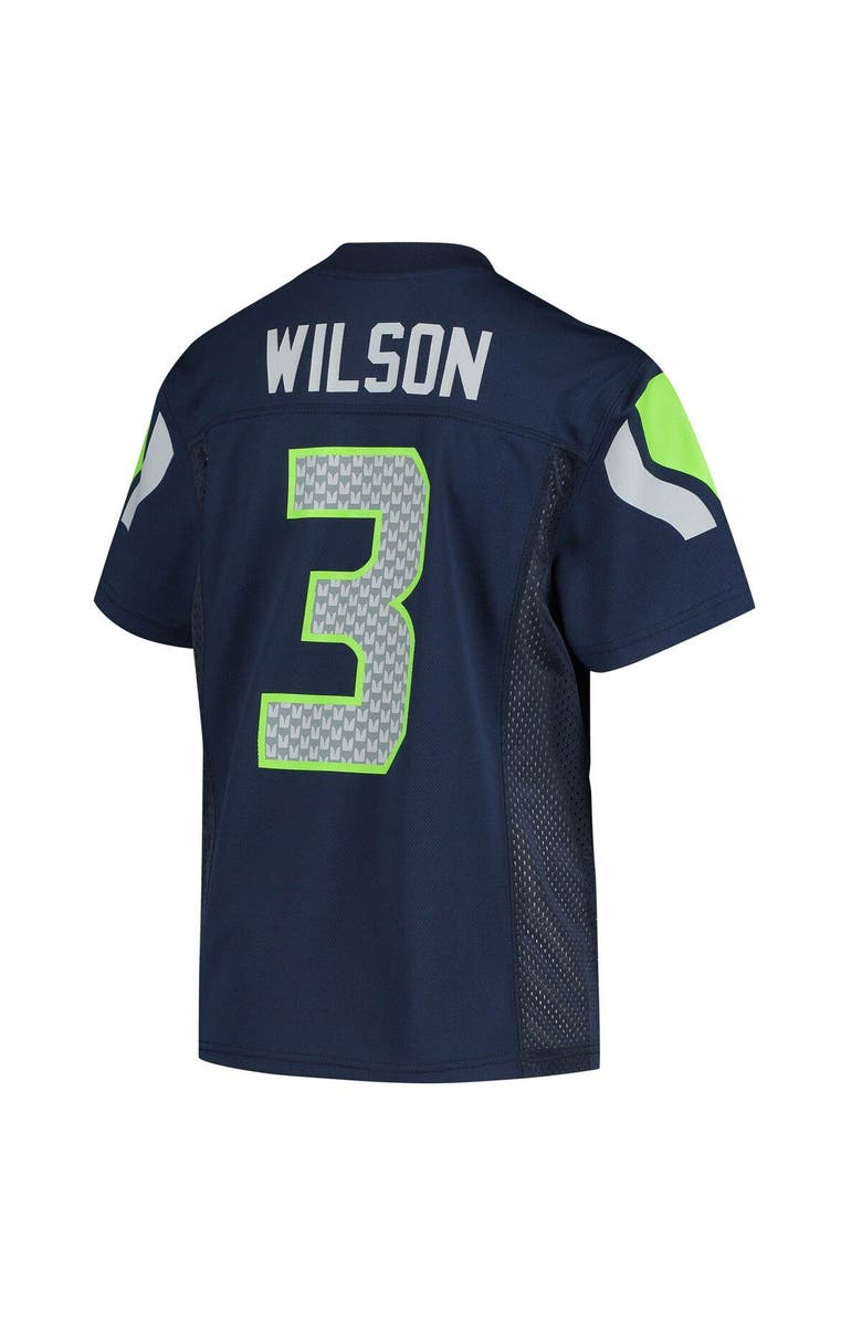Outerstuff Youth Russell Wilson College Navy Seattle Seahawks Replica Player Jersey, Alternate, color, Navy