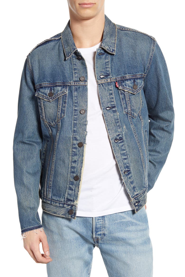 Levi's® Denim Trucker Jacket, Main, color, SAVAGE - DX