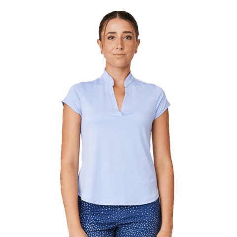 Lilac Dream Cap Sleeve Womens Golf Top