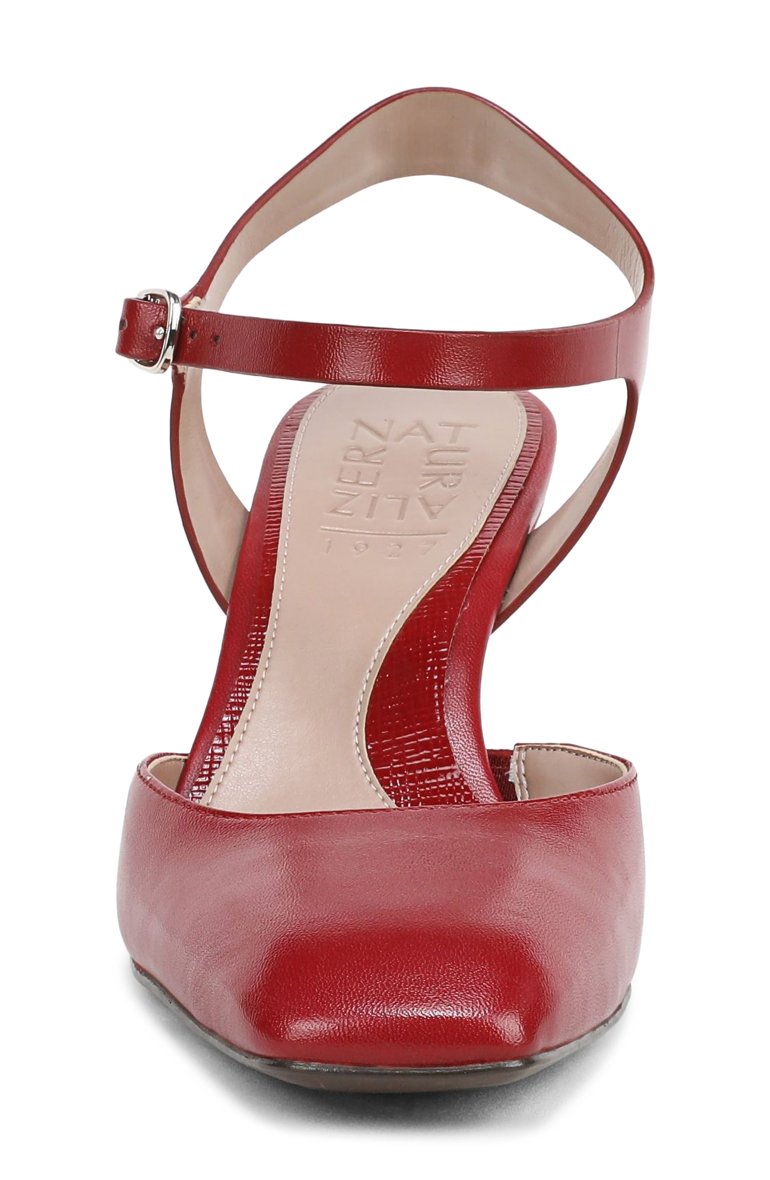 Frankie Ankle Strap Pump, Alternate, color, HEARTS FLAME RED