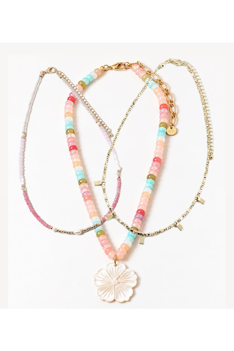 Flower Market Necklace Bundle, Main, color, Pink