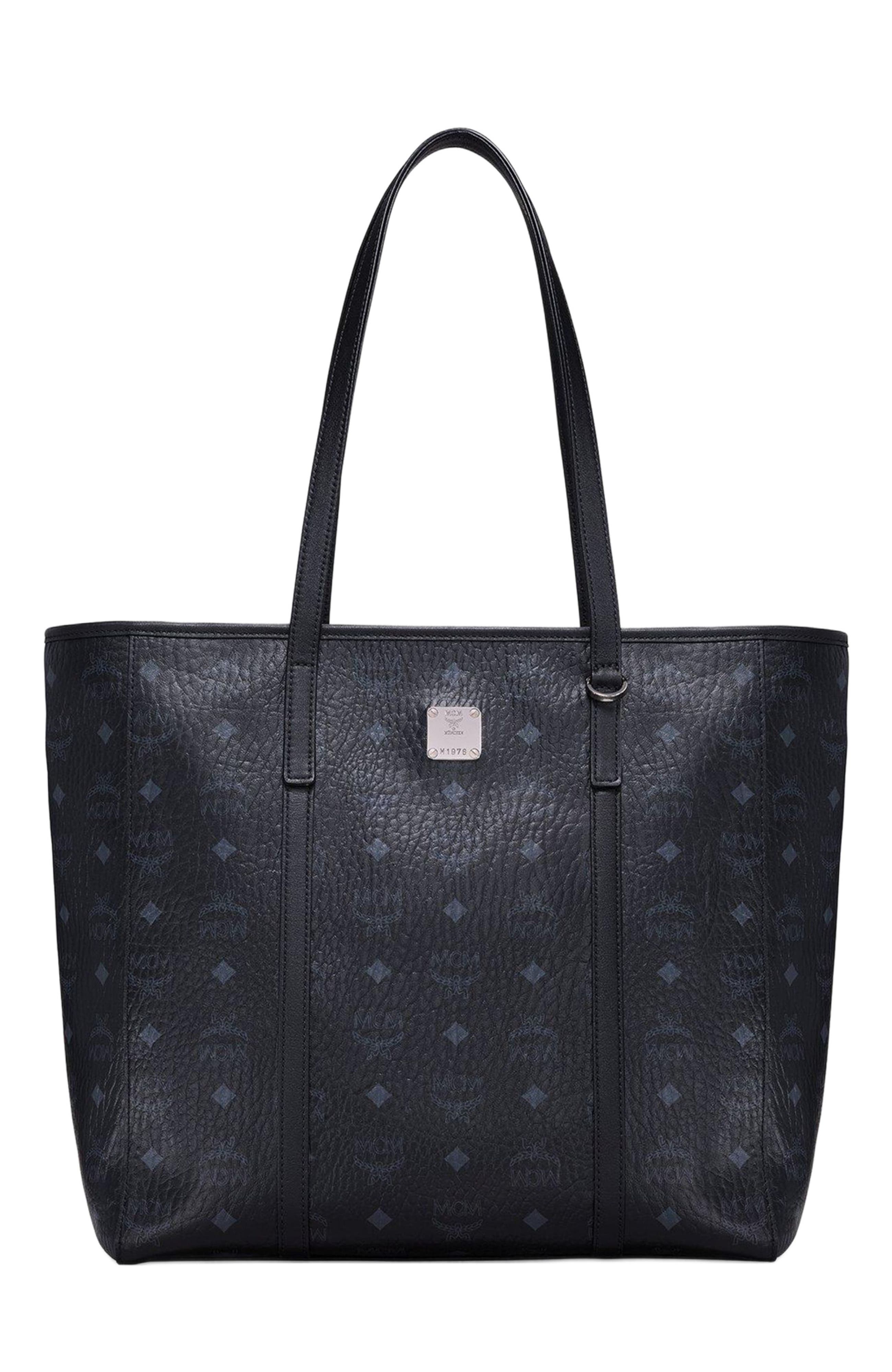 MCM Medium Toni Top-Zip Shopper in Visetos, Main, color, 