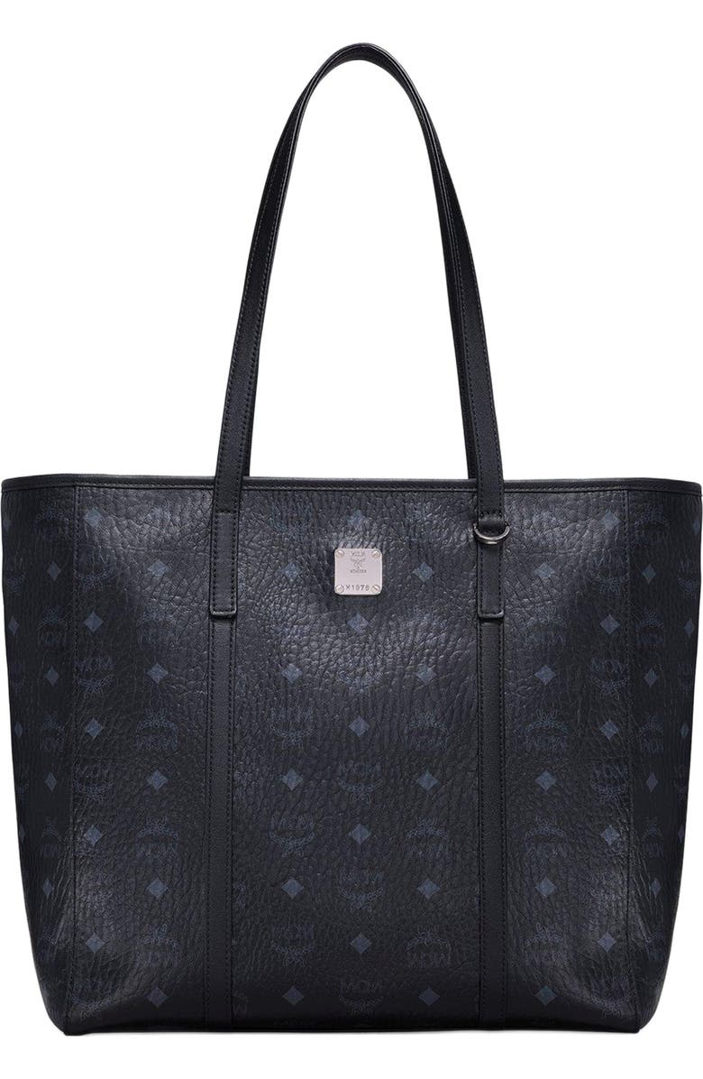 MCM Medium Toni Top-Zip Shopper in Visetos, Main, color,