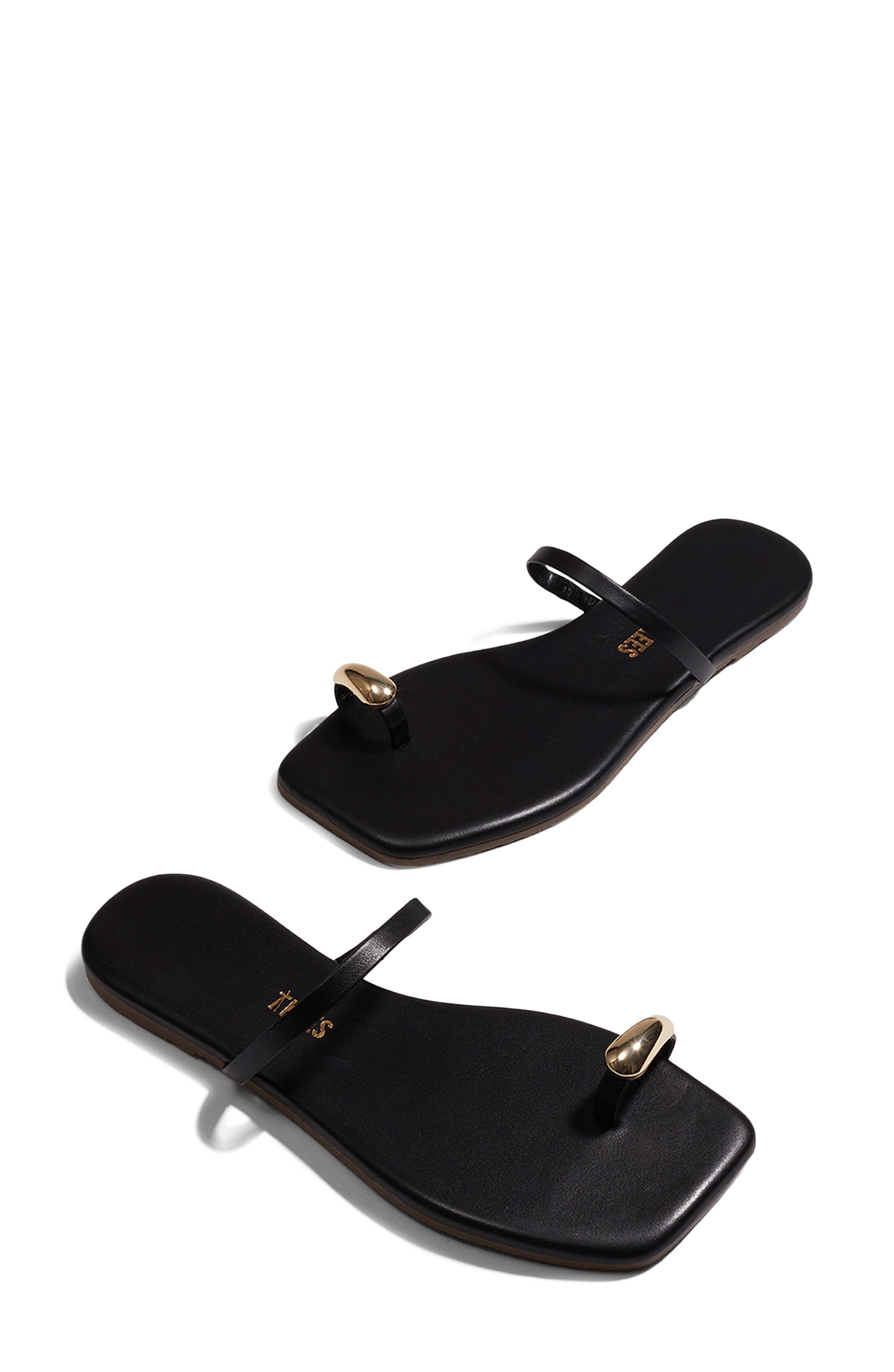 TKEES Colette Toe Loop Sandal, Alternate, color, Sable