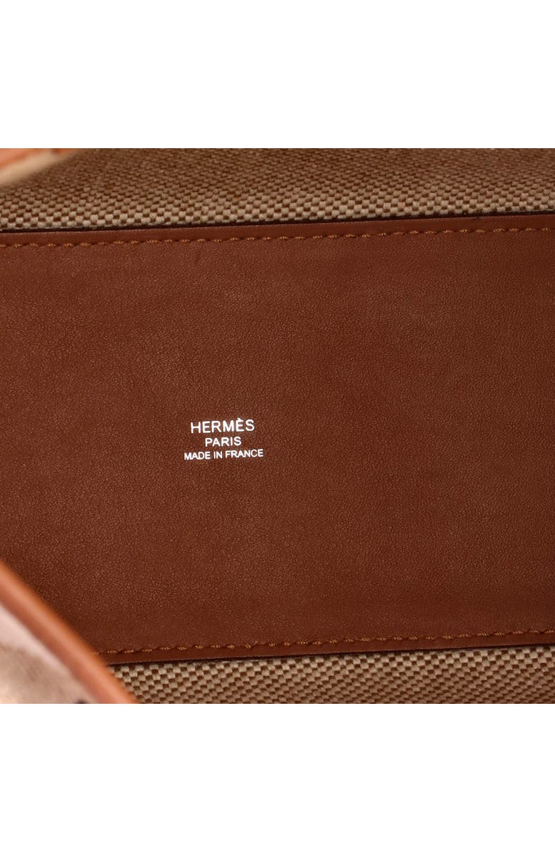 Pre-Owned Hermes Cabas H en Biais Tote Canvas with Leather 27, Alternate, color, Gold