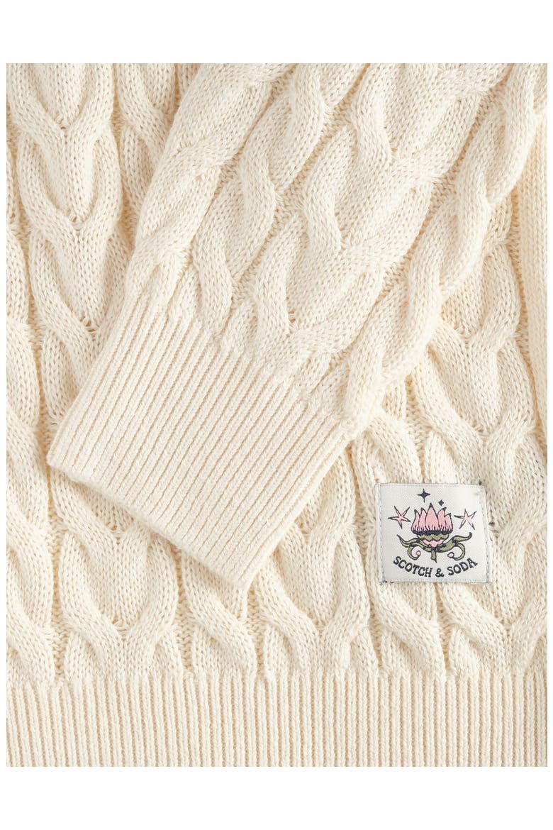 Kids' Cable Stitch Sweater, Alternate, color, NATURAL