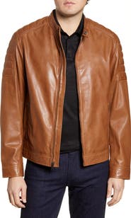 Cole Haan Racer Leather Jacket