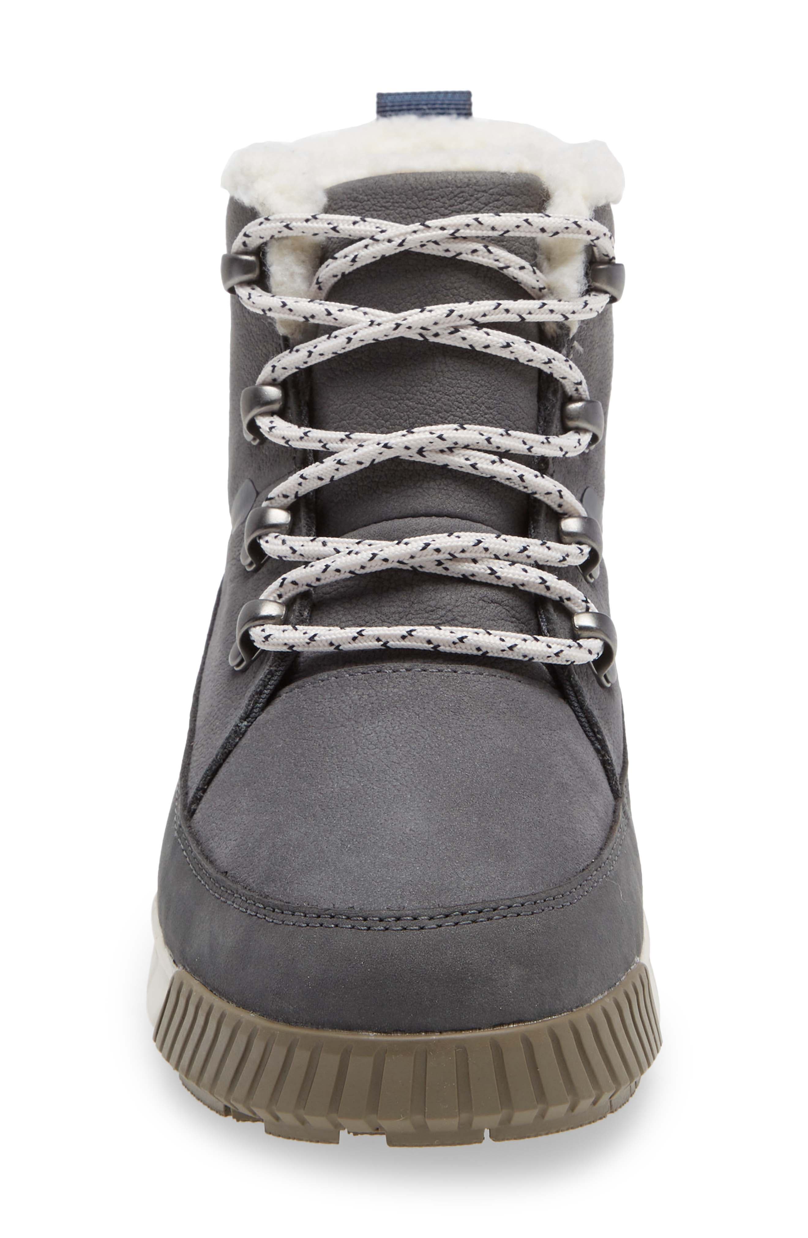 Sierra Waterproof Lace-Up Bootie, Alternate, color, ZINC GREY/ AVIATOR NAVY
