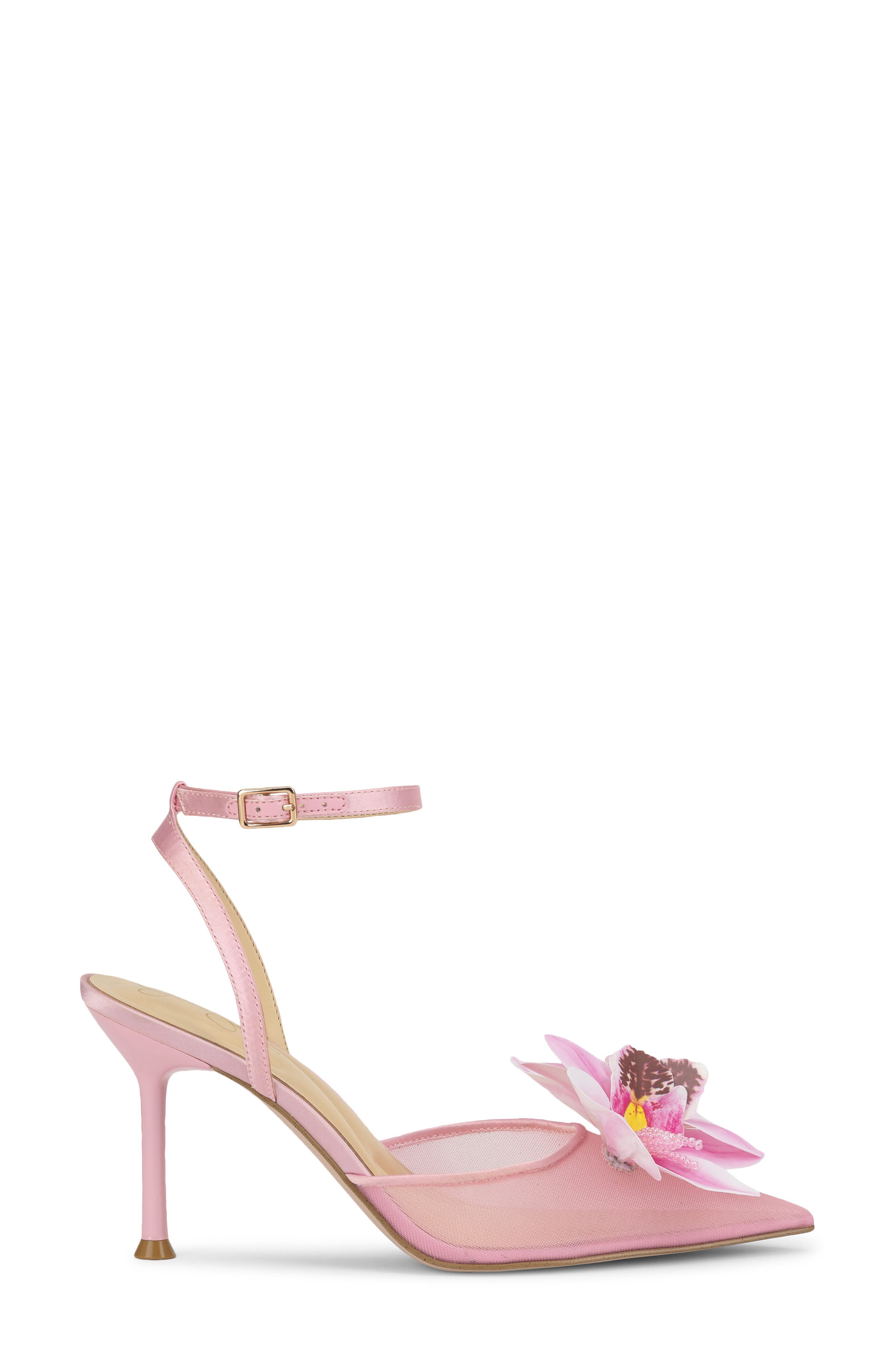 Jessica Simpson Vilyria Embellished Pointed Toe Pump, Alternate, color, Pink Sugar