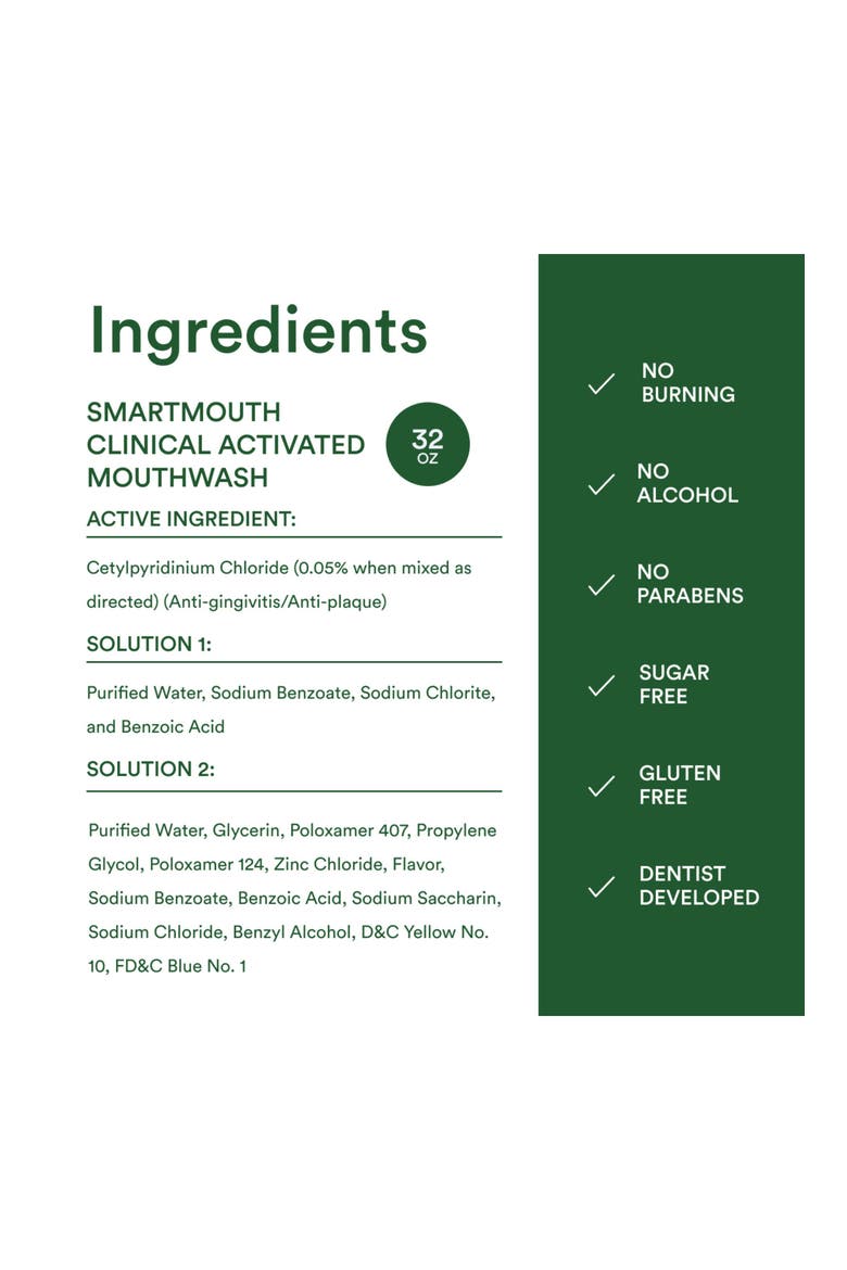 Clinical Activated 2-Bottle Mouthwash System 16 fl oz Each, Alternate, color, Clean Mint