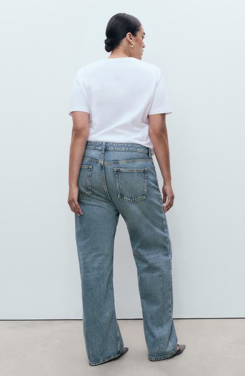 Mango Miami Straight Leg Jeans In Animal Print