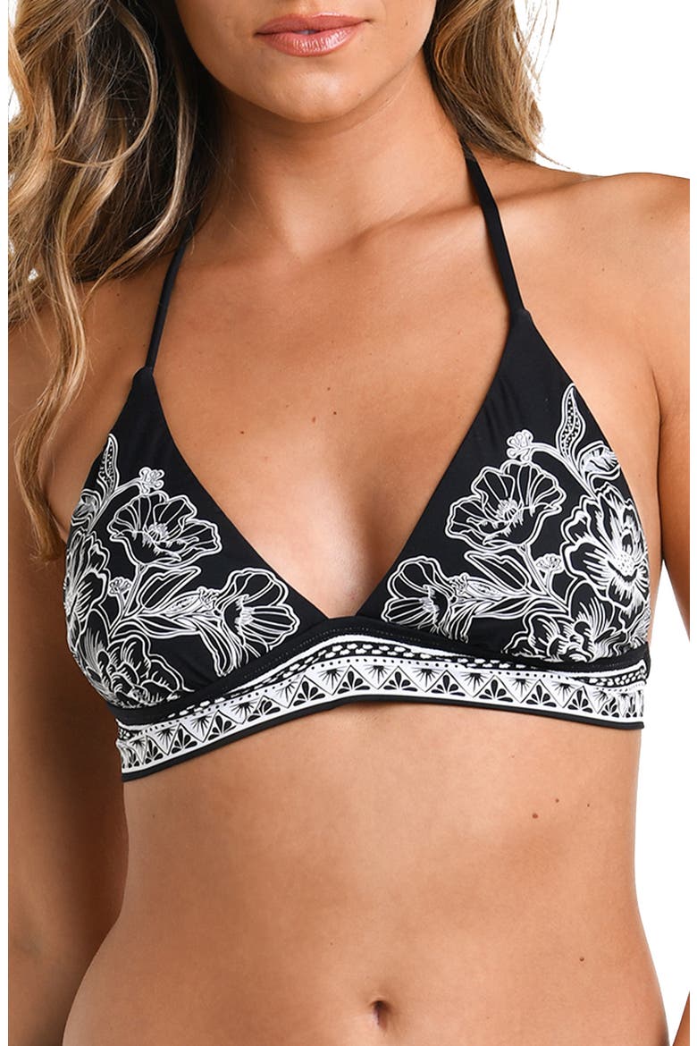 Halter Bikini Top, Main, color, BLACK