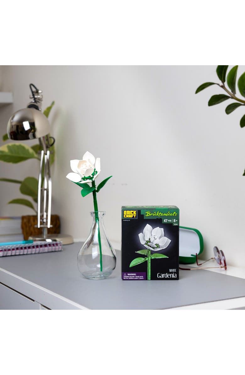 Brickcraft Bricktanicals White Gardenia Building Set, Alternate, color, White