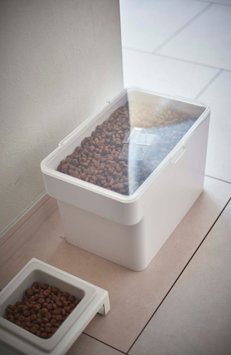 Yamazaki Medium Airtight Pet Food Storage Container, Alternate, color, White