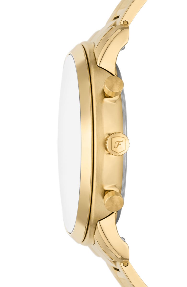 Fossil Neutra Chronograph Bracelet Watch, 44mm, Alternate, color, Gold