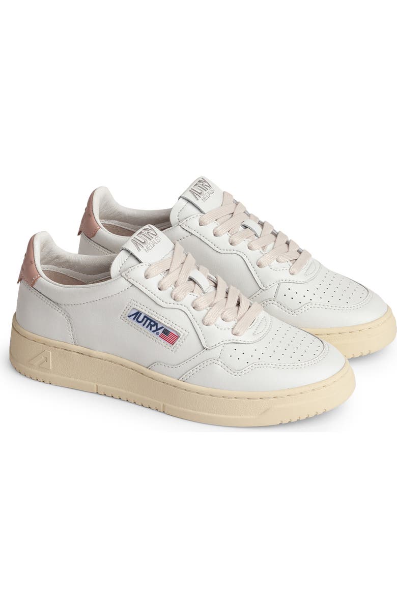 AUTRY Medalist Low Sneaker, Main, color, Leat/Leat Wht/Pink