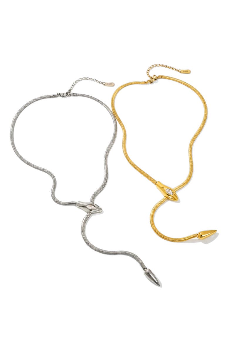 REBL Snake Y-Necklace, Alternate, color, 