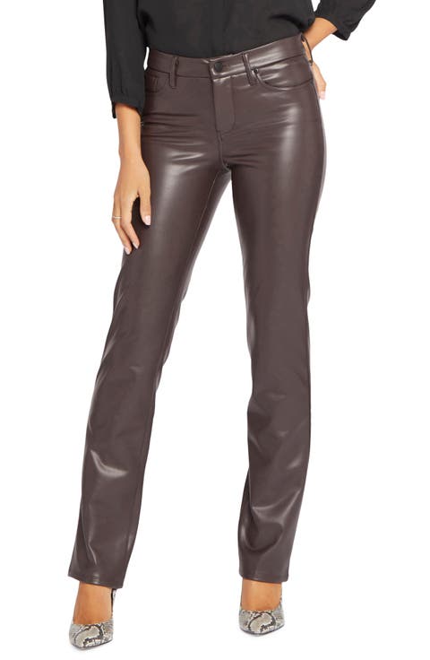 Marilyn Faux Leather Straight Leg Pants