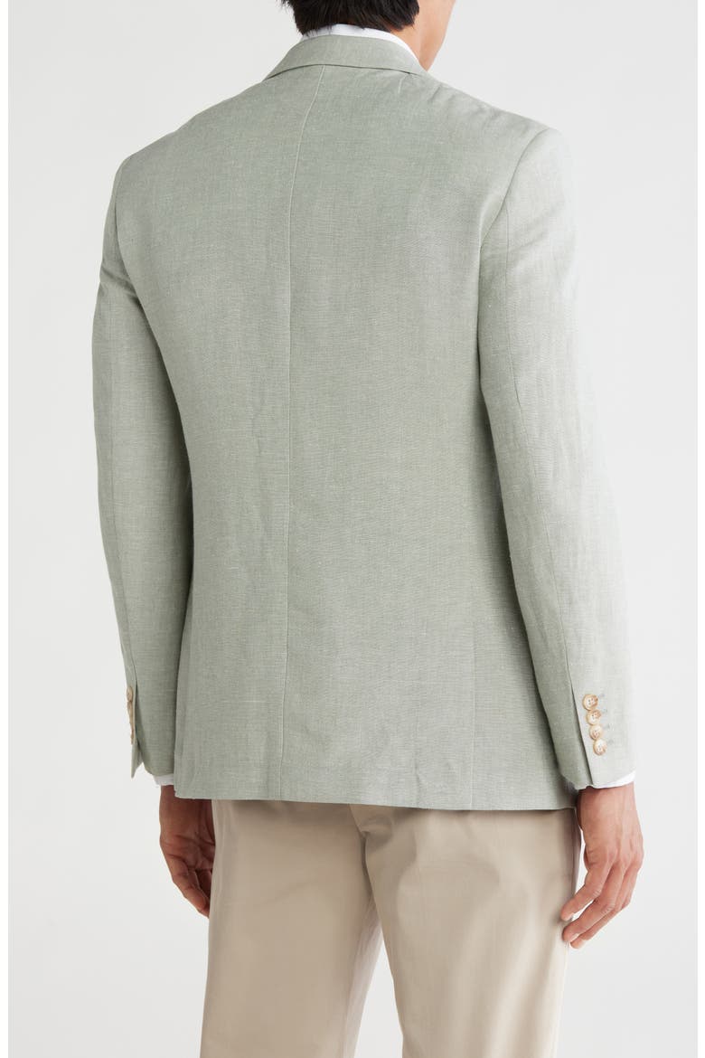 Slim Fit Solid Linen Blend Blazer, Alternate, color, LIGHT SAGE