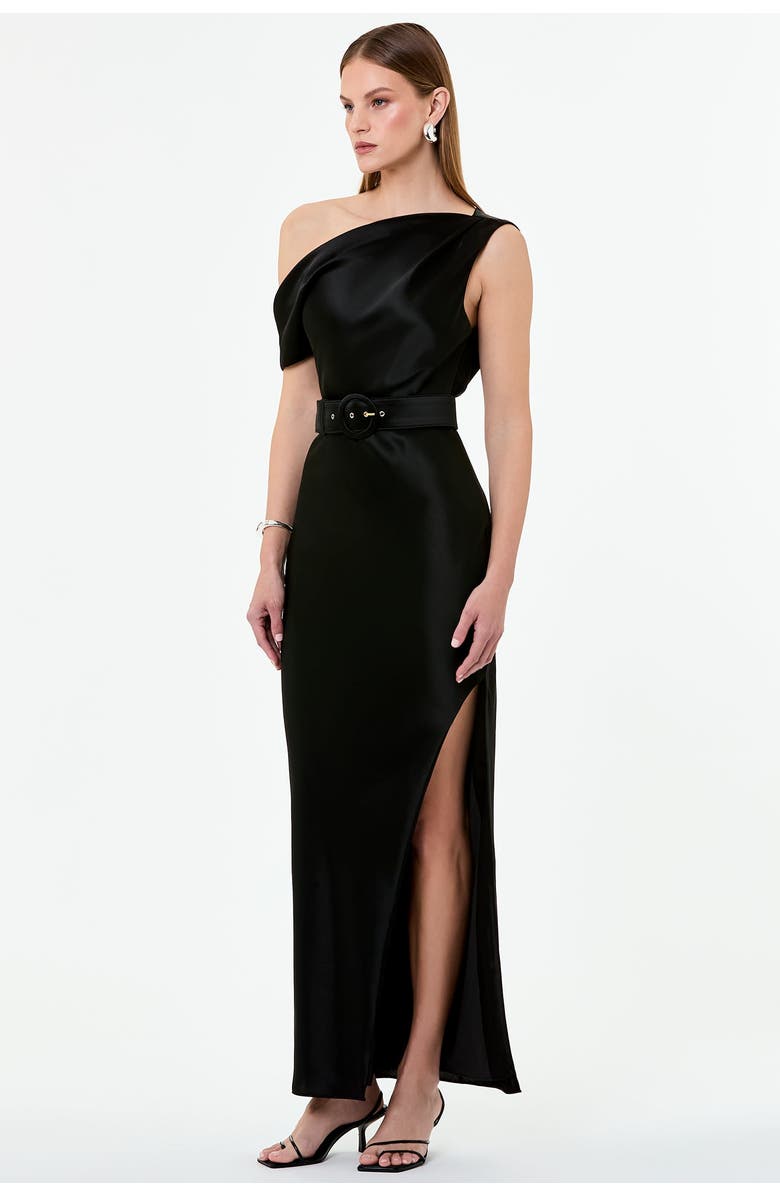 NICHOLAS Eartha Dress, Main, color, Black