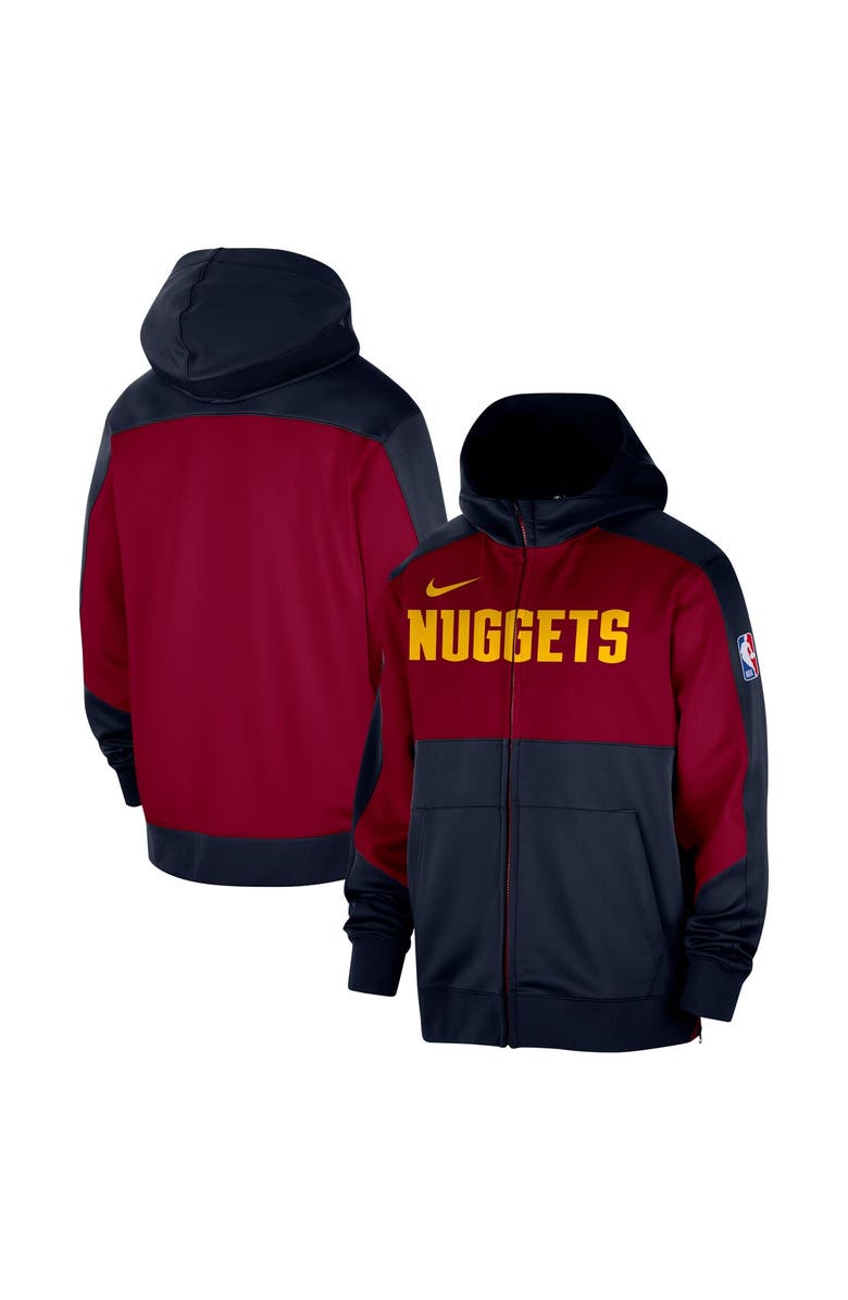 Nike Men's Nike Navy Denver Nuggets Authentic On-Court Showtime Performance Full-Zip Hoodie, Alternate, color, Navy