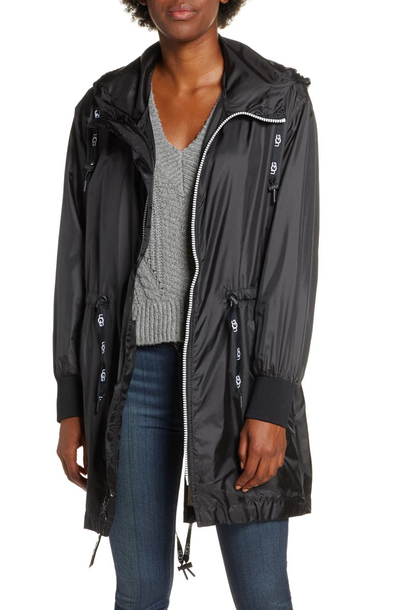 UGG<sup>®</sup> Brittany Hooded Water Resistant Parka, Main, color, 