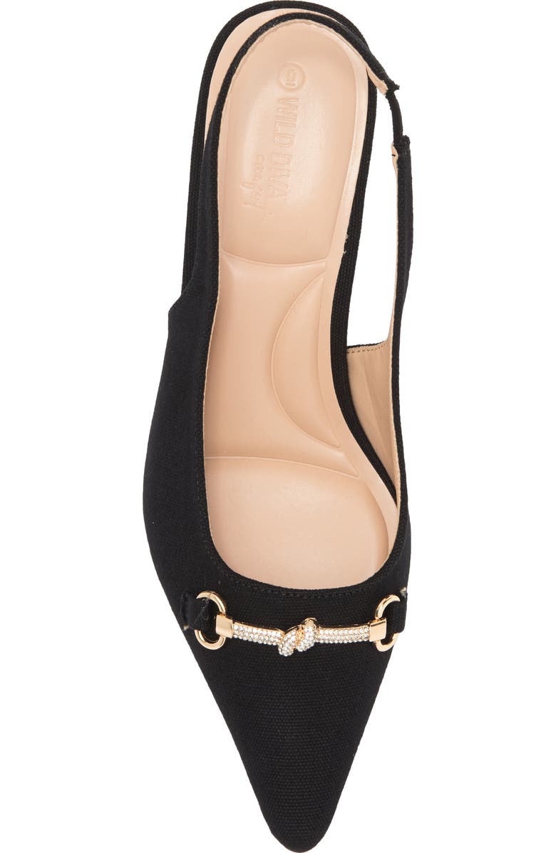 WILD DIVA LOUNGE Aura Bit Slingback Kitten Heel Pump, Alternate, color,