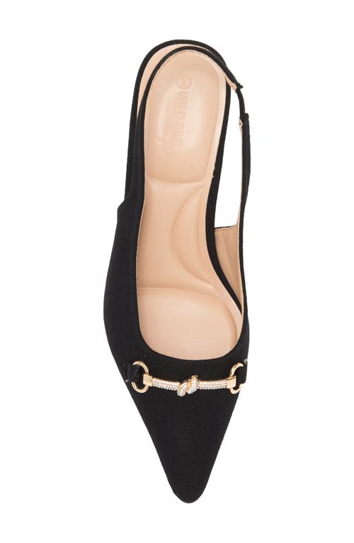 Wild Diva Lounge Aura Bit Slingback Kitten Heel Pump
