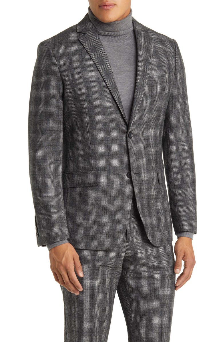 Nordstrom Trim Fit Virgin Wool Suit, Alternate, color,