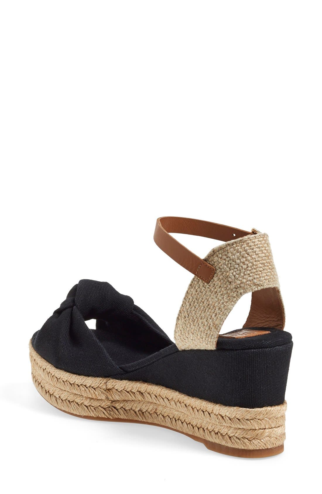 Tory Burch Ankle Strap Espadrille Platform Sandal, Alternate, color, 