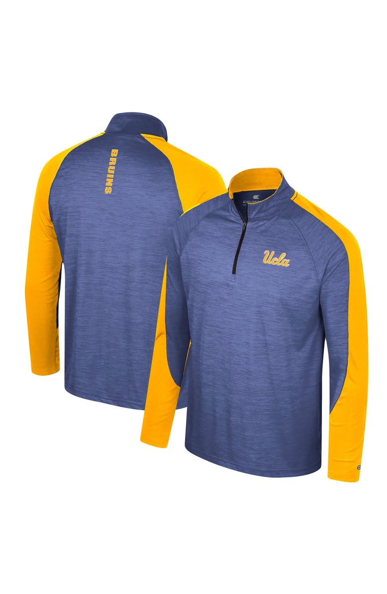 COLOSSEUM Men's Colosseum Blue UCLA Bruins Langmore Raglan Quarter-Zip Top, Main, color, Blue