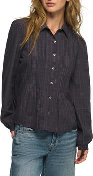 Lucky Brand Pintucked Cotton Shirt