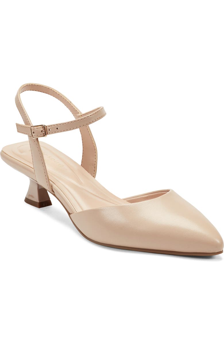 Easy Spirit Halyn Ankle Strap Kitten Heel Pump, Main, color, Lna01