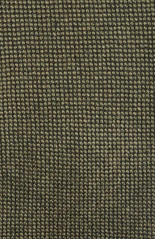 Drake's Plain Wool Tie In Green
