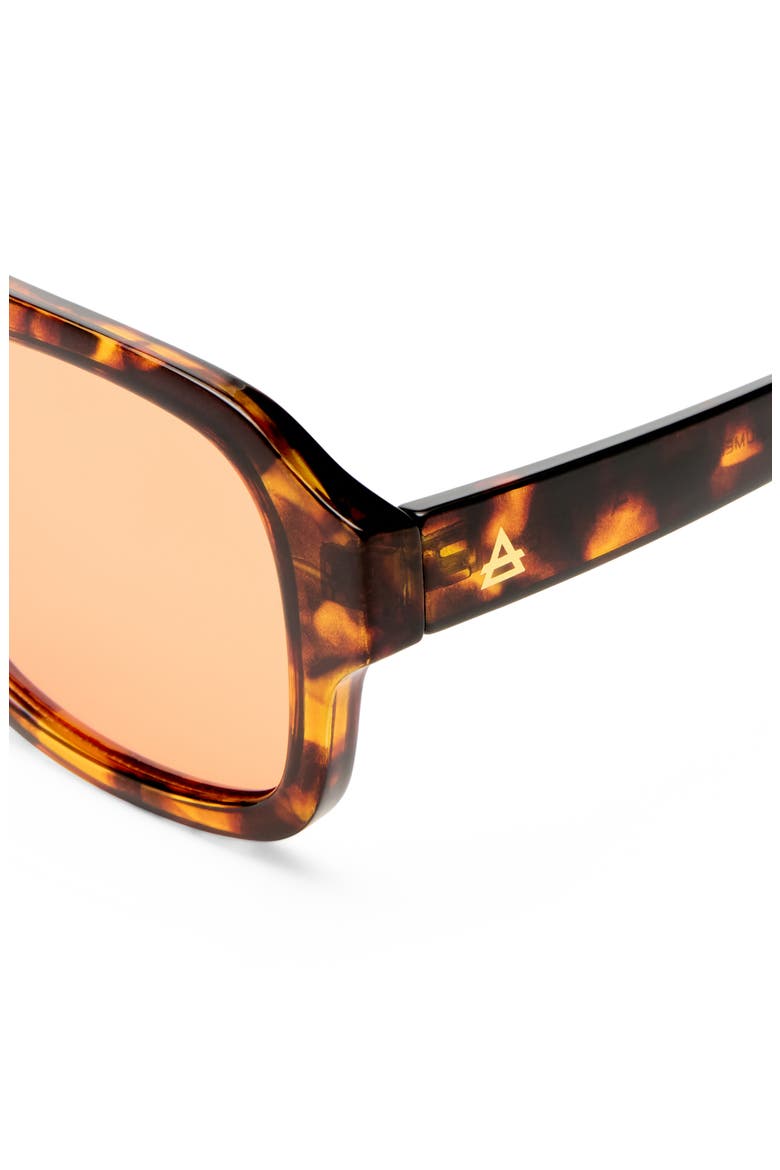 Aquarius 55mm Gradient Aviator Sunglasses, Alternate, color, RICH AMBER TORT / CINNAMON