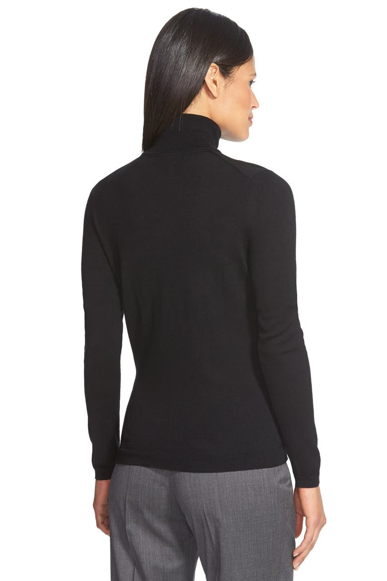 'Famaurie' Turtleneck Top, Alternate, color, BLACK