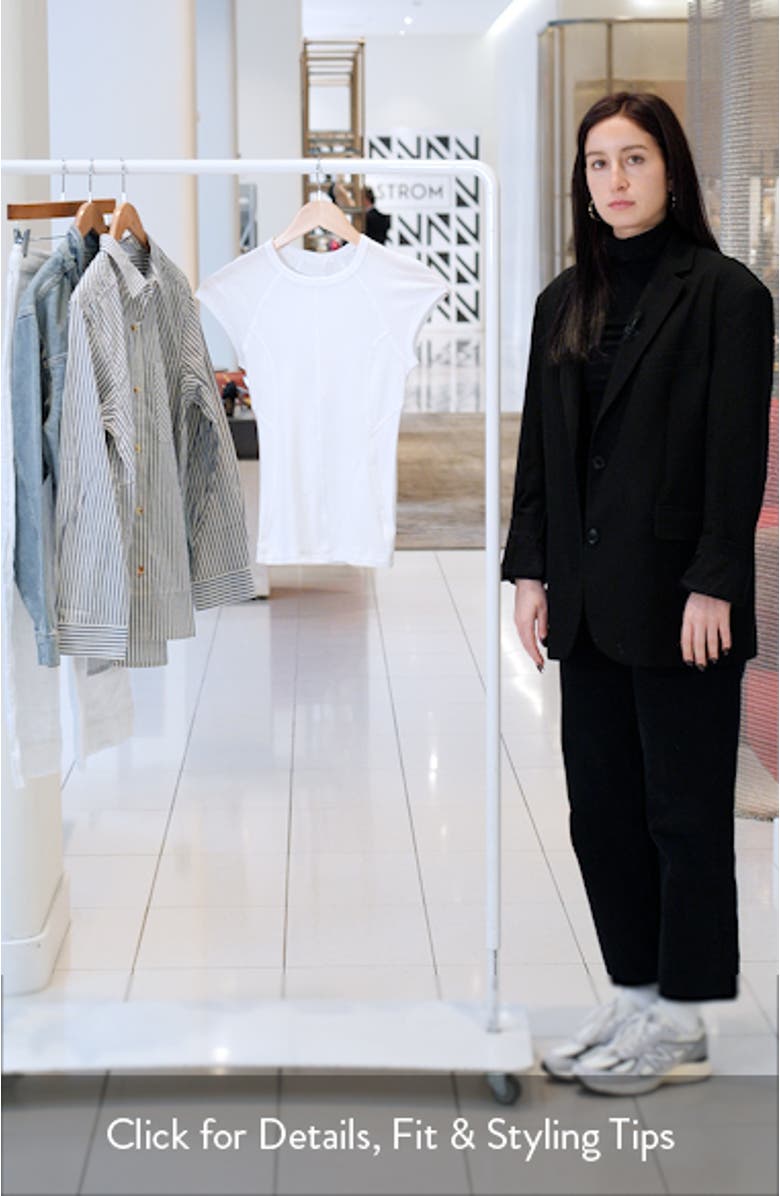 Cap Sleeve Cotton & Modal T-Shirt, sales video thumbnail