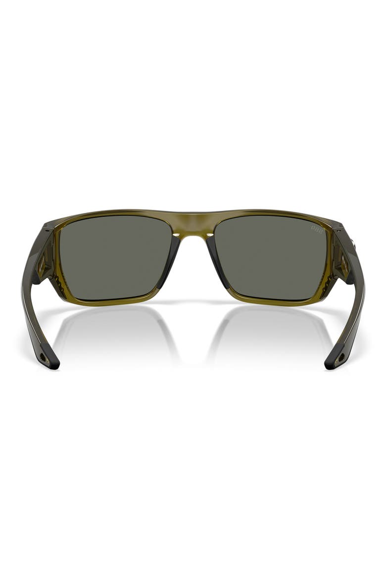 59mm Finlet Polarized Rectangle Sunglasses, Alternate, color, SEAGRASS / GRAY 580G