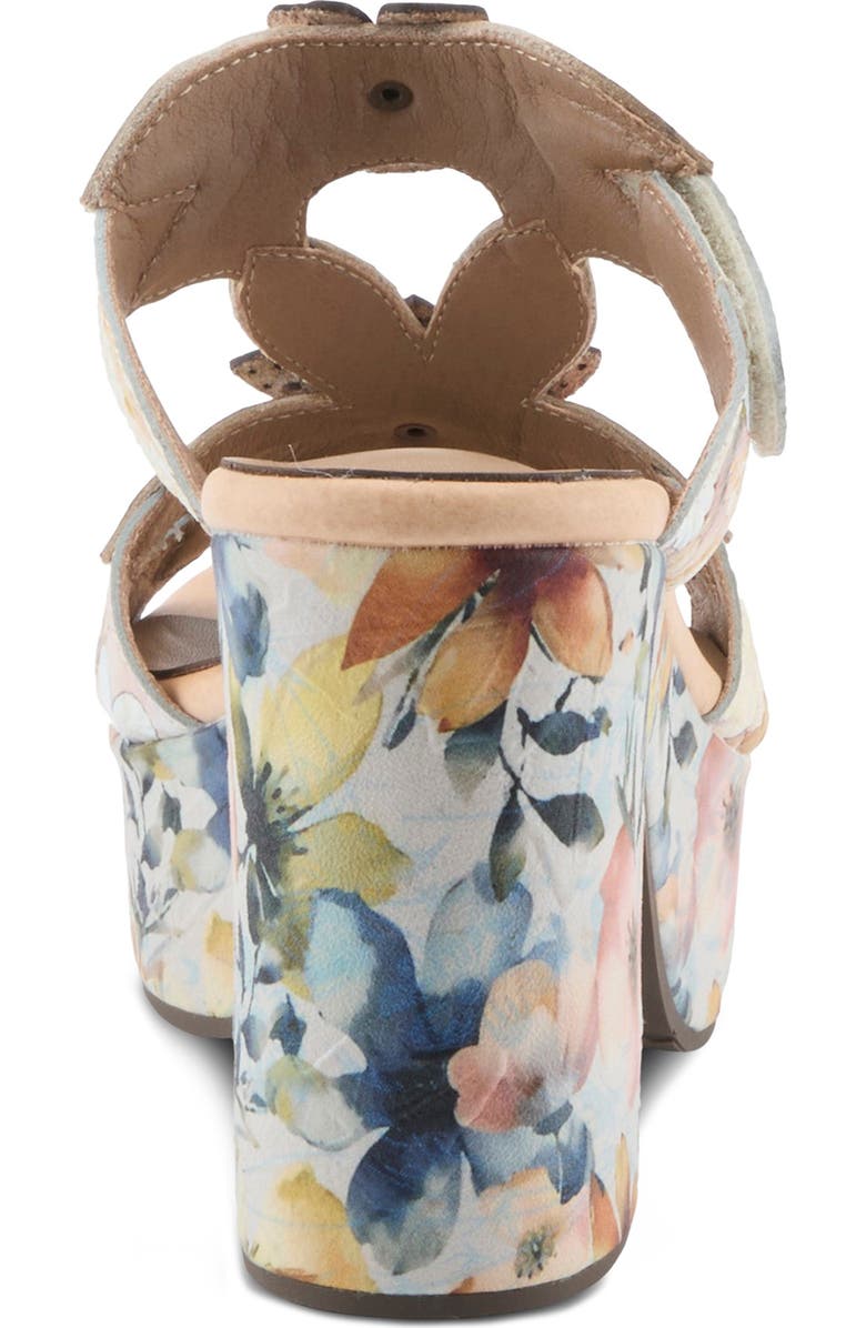 L'Artiste by Spring Step Balloffire Platform Sandal, Alternate, color, Beige Multi