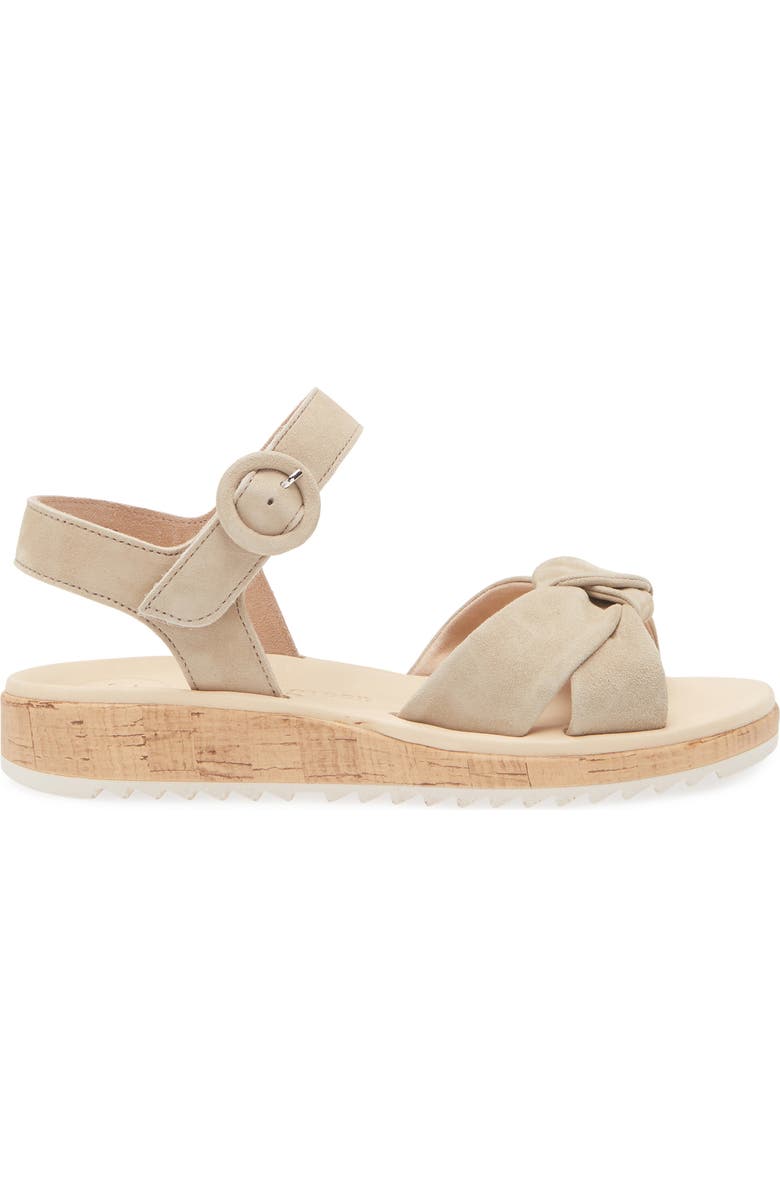 Paul Green Trento Ankle Strap Platform Sandal, Alternate, color, Champagne Suede