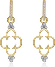 Lafonn Cutout Clover Drop Earrings