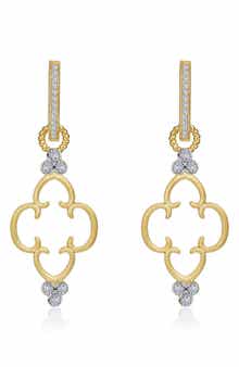 Lafonn Cutout Clover Drop Earrings