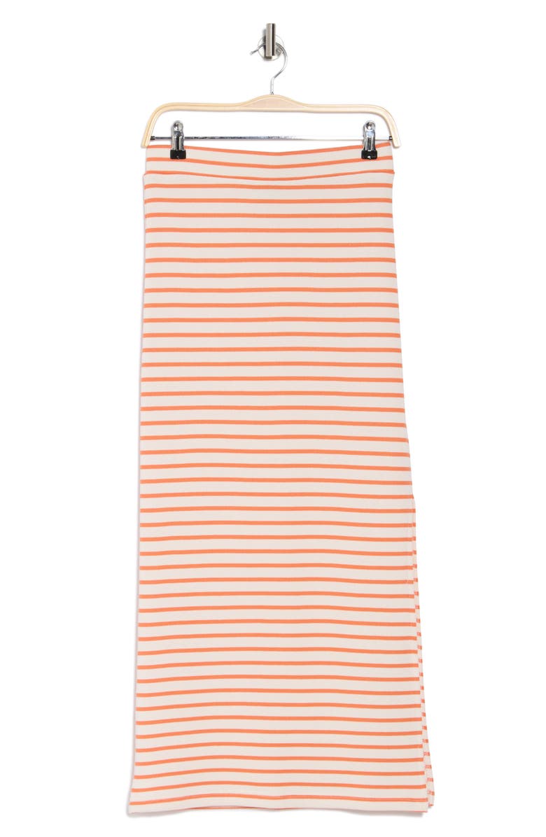 Splendid Royale Midi Skirt, Alternate, color, Persimmon Stripe