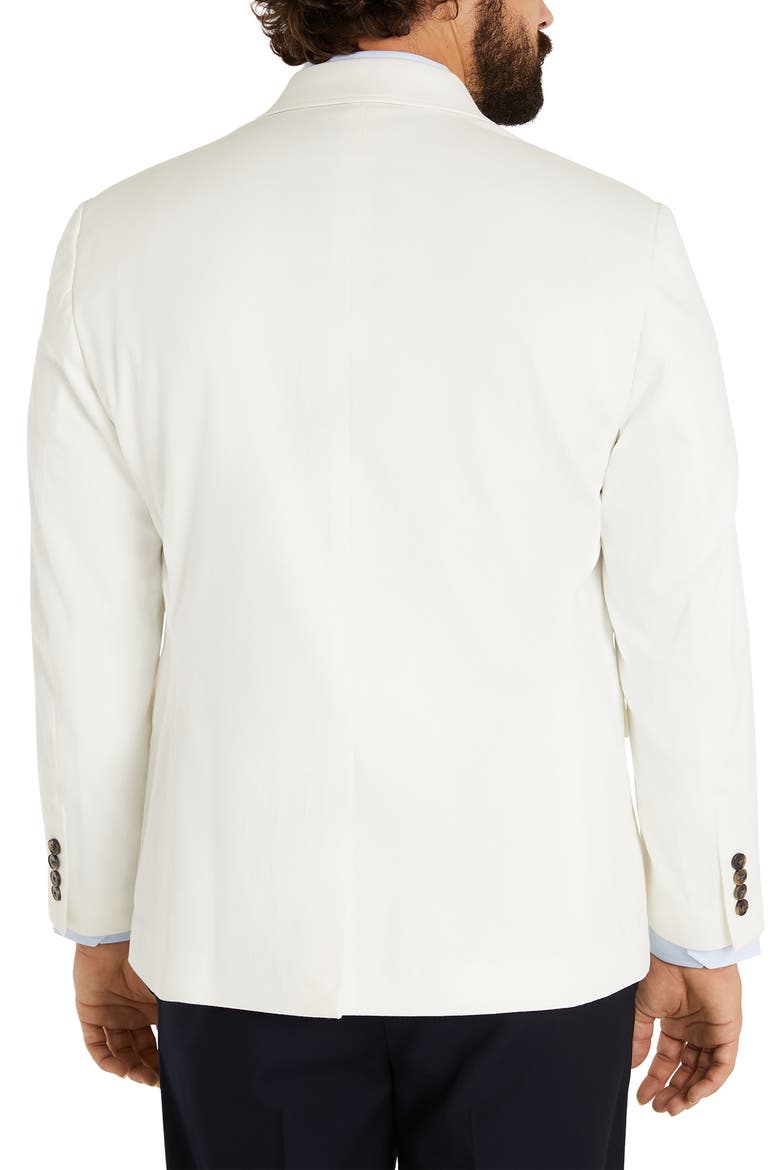 Riviera Solid Stretch Cotton & Linen Blazer , Alternate, color, IVORY